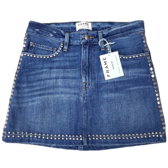 Frame Denim Studded Skirt in Anstee size 25 - Picture 1 of 10